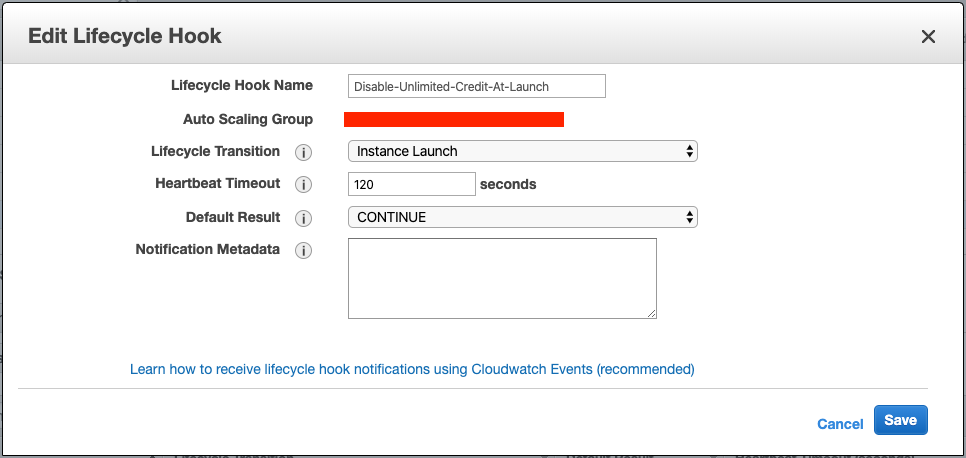 Lifecycle hook